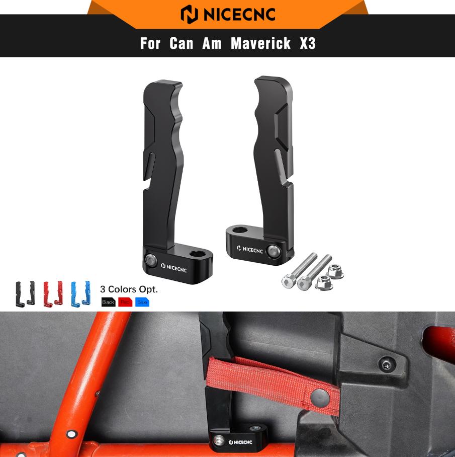 Maverick X3 Door Handle Kit for Can Am Maverick X3 Max R 4x4 XRS Turbo DPS 2017-2019 900 HO 4x4 DPS Aluminum Alloy UTV Parts