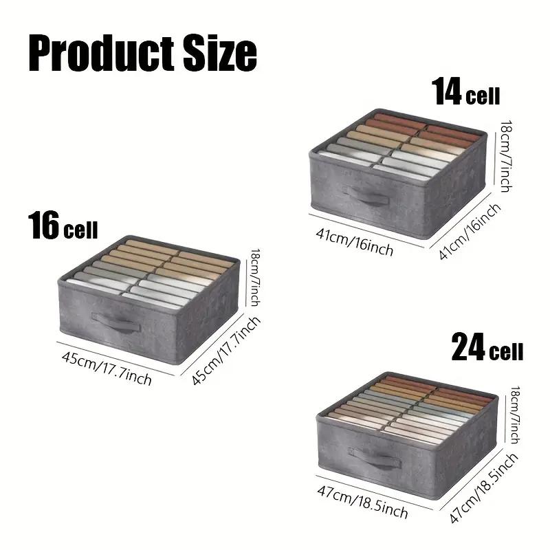 1PC Wardrobe Clothes Storage Organizer Pants Sweater T-Shirt Storage Box Cabinet Drawer Organizer Jeans Storage Box