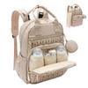 Windeltasche Rucksack Baby Mädchen Junge Wickeltasche mit Wickelauflage Multifunktional Wasserdicht Stillen Mama Reisetasche