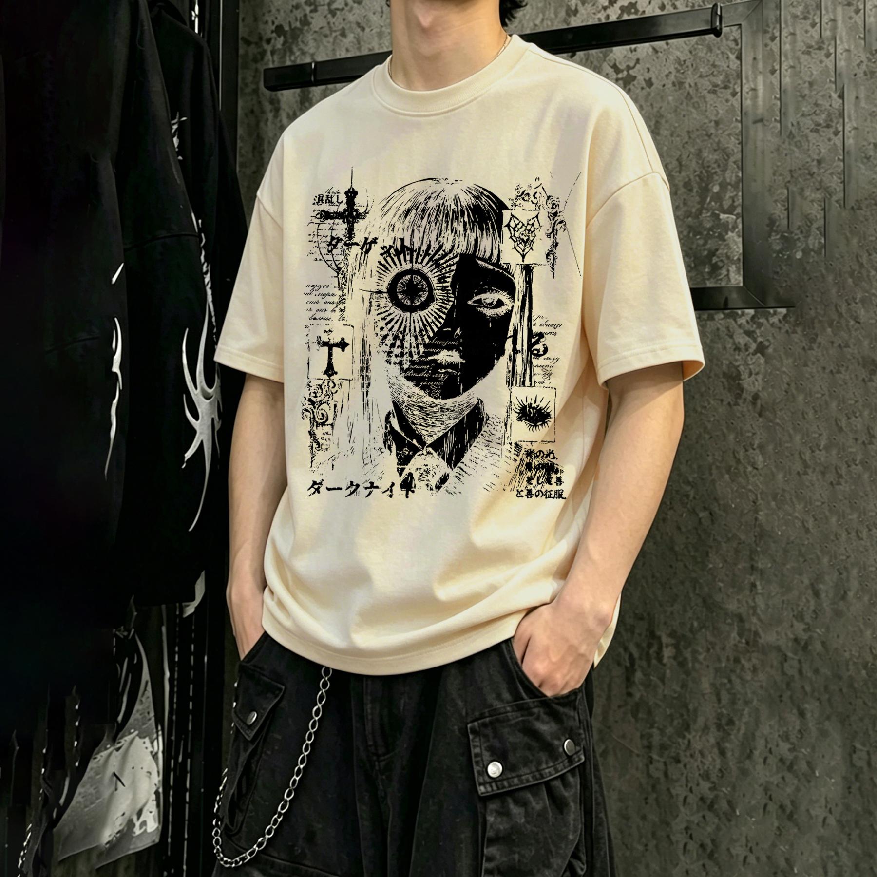 Men s short-sleeve T-shirts, casual T-shirts, and men s shirts—perfect for sports, leisure, and everyday wear in the summer L бежевый