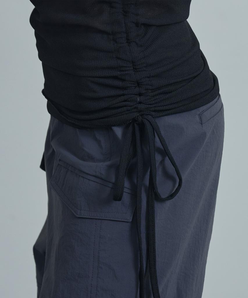 Mualeumoa Seethrough String T-Shirt-Black
