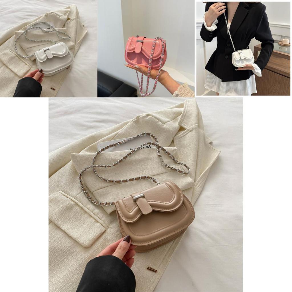 Fashionable Saddle Womens Bag With Spacious Interior In Classic Colors Soft Pu Leather For Everyday Comfort
