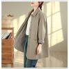 DIMANAF 2025 New Autumn Winter Women Plus Size Coats Jackets Cotton Loose Casual Lady Outerwear Trench