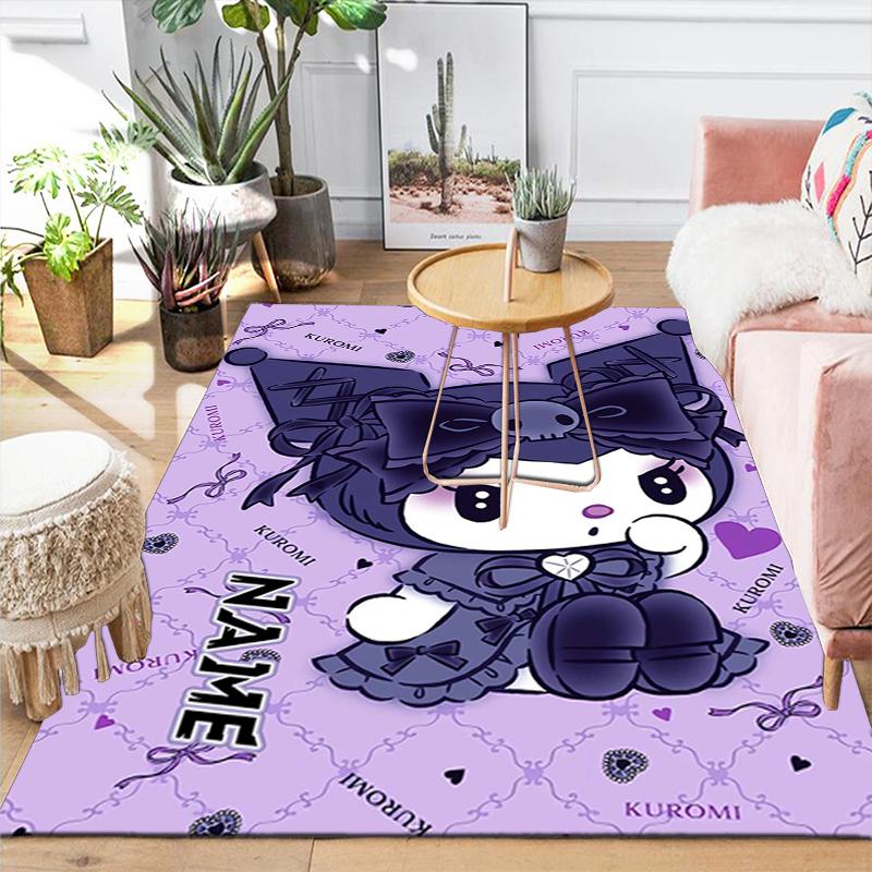 Custom 1Pc Kawaii Gothic Kitty Rug Office Carpet Indoor Outdoor Entrance Doormat Nonslip Soft And Comfortable Living Room D2915282