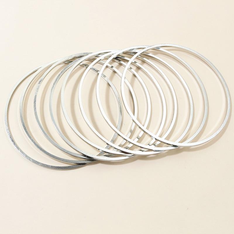 10pcs 60mm 80mm Brass Closed Ring Earring Wires Big Hoops Pendant Connectors Rings For DIY Jewelry Making Supplies Accessories