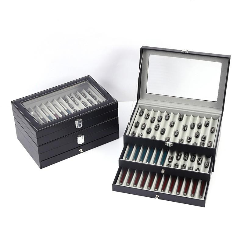 Wooden Desktop Organizer Box With Lid Beads Pens Small Collectibles - Modern Minimalist Storage Case