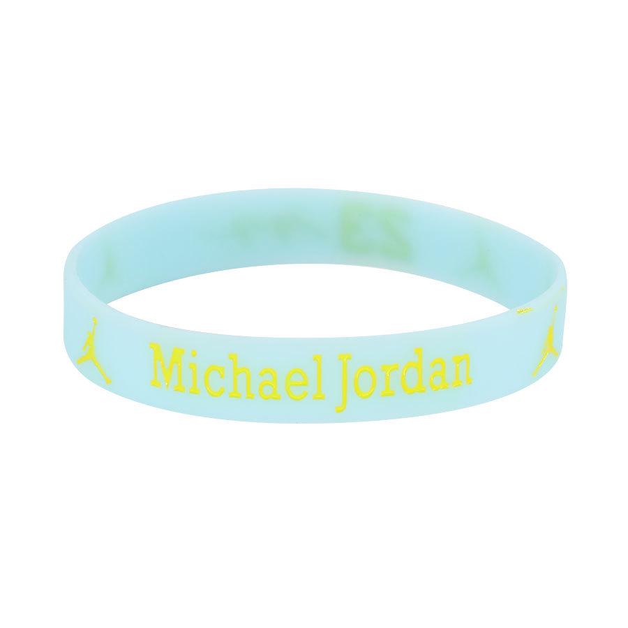 Douyin Popular NBA Star Signature Luminous Silicone Sports Bracelet/Wristband