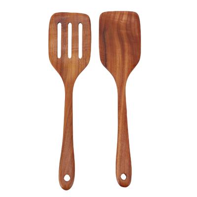 Wooden Spatula Slotted Spatula Multifunctional Kitchen Cooking Utensils Set for Home Restaurant