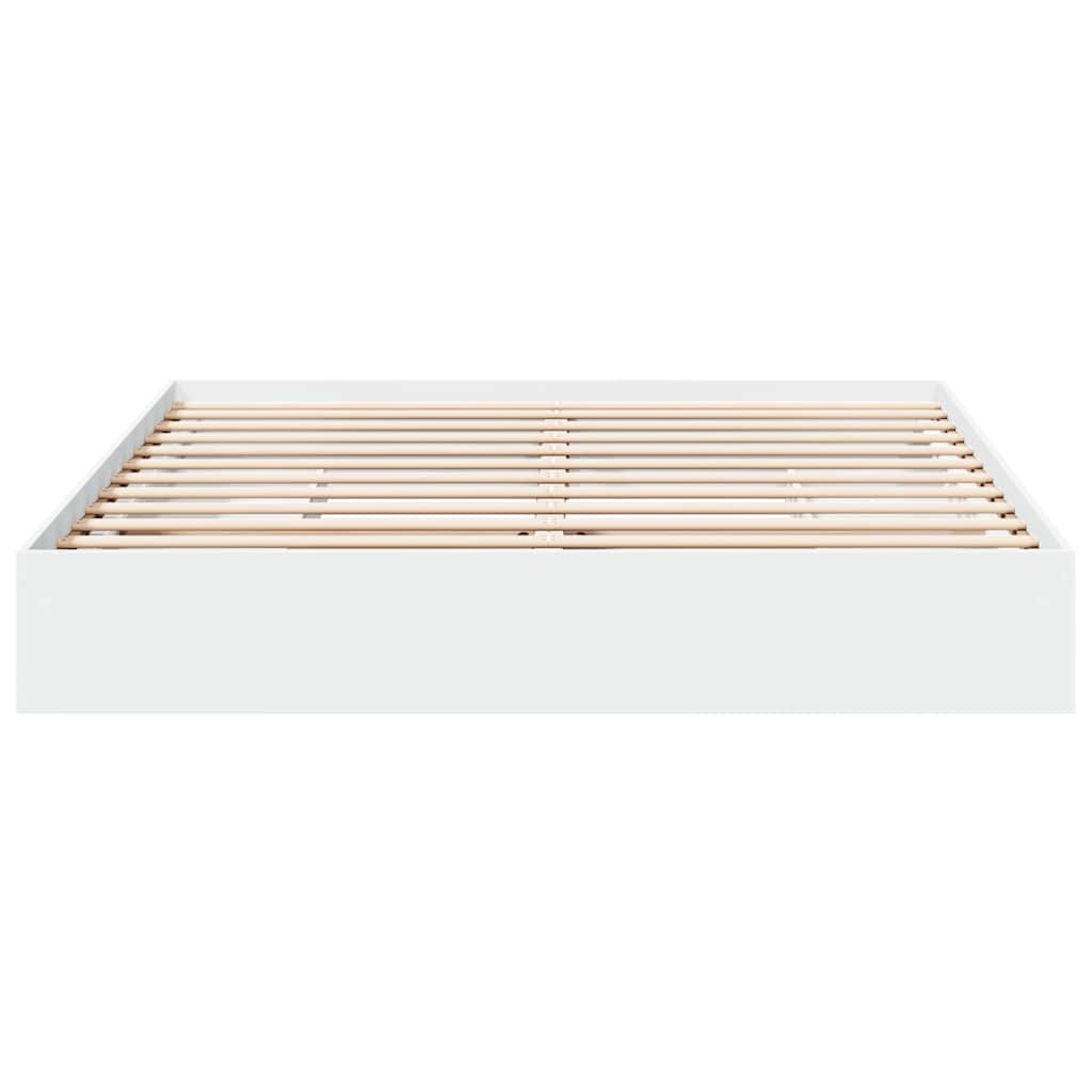 vidaXL Bed Frame with Drawers White 180x200 Cm Wood Material