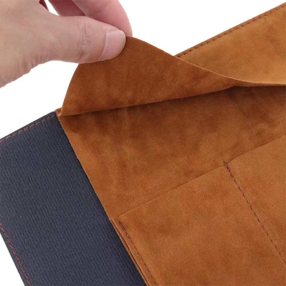 1PC Kreative Schatzkarte Retro Federmäppchen Leder Große Kapazität Rolle Bleistiftbeutel Geprägte Schnalle Einfache Schreibwaren Box Rolle Po