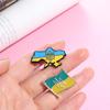 Badges Ukrainian Flag Pins Zinc Zinc Alloy Ukrainian National Pins Ukraine Brooches  Jewelry
