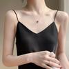 Tank Top Satin Silk Halter Crop Tops Women Summer Camis Backless Camisole Fashion Casual Tube Lady Sleeveless