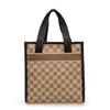 Fashion printed handbag 2025 autumn and winter new tote bag contrasting color women's bag casual bag shoulder handbag