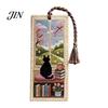 Vintage Style Bookmark DIY Stitch Kit for Adults Beginners, Seasonal Cat Retro Handmade Embroidery Kit, Gifts Lovers, Readers Artistic