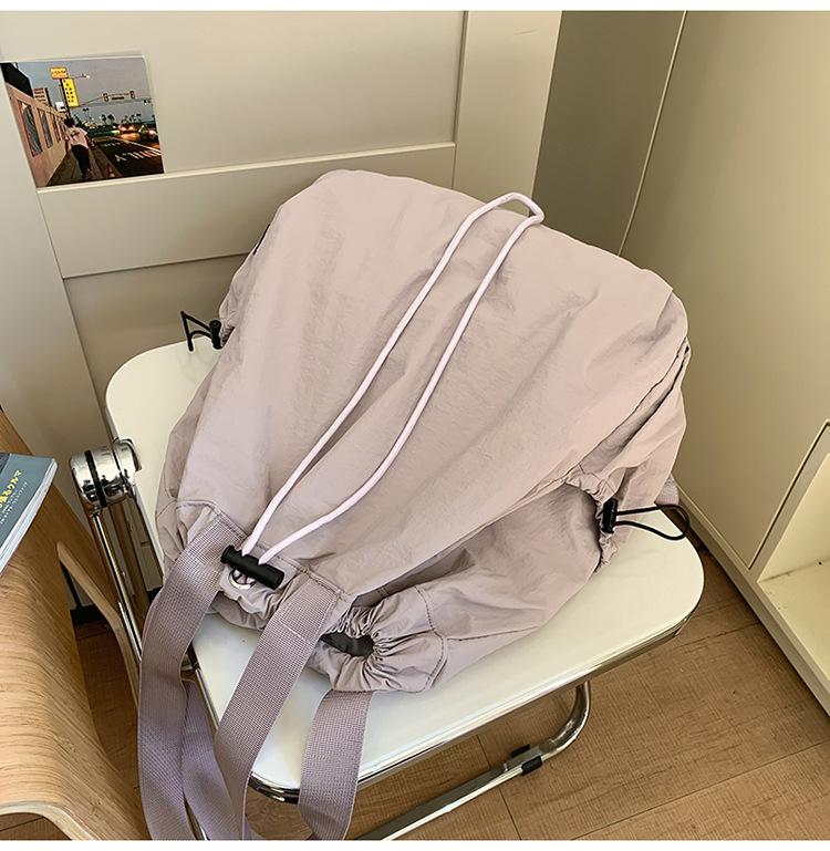 Schoolbag Light Travel Backpack Casual Large Capacity Women's 1011 New Handbag Fashion Harajuku Nylon Backpack