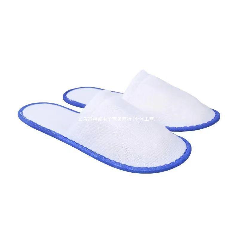 Customizable Gold-Edge Disposable Slippers for Hotels & Travel