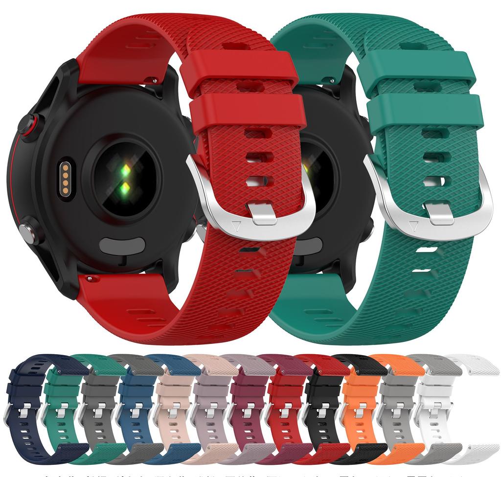 Silicone 18mm 22mm Watchband For Garmin Forerunner 255S Vivoactive 4S 3S Strap Wristband For Garmin Forerunner 255 Venu 2 Band
