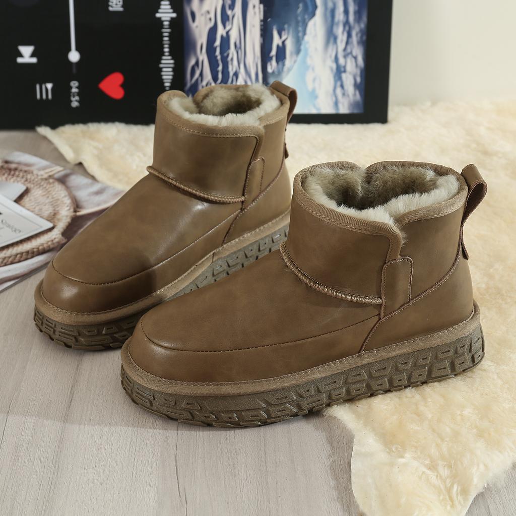 Men Warm Lined Martin Boots High Top Shoes Fashion Style Winter Walking and Commuting Casual Outdoor Travel Sizes 39-45