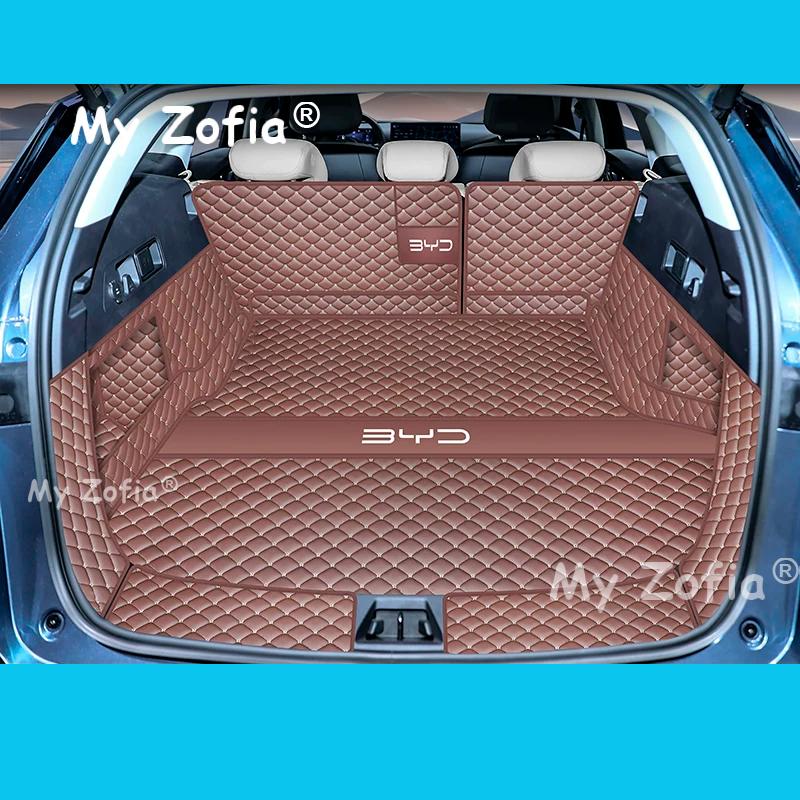 For BYD SEAL 6 DM-i Touring 2025 2026 Car Boot Mat Rear Trunk Liner Cargo Protection Leather Mat Modification Accessories