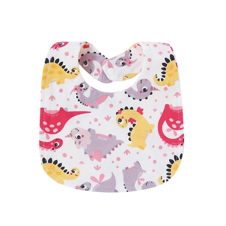 Newborn Baby Bibs Pure Cotton Double Layer Drool Bibs High Absorbency Burp Cloths For Infants Toddlers Soft Skin Friendly
