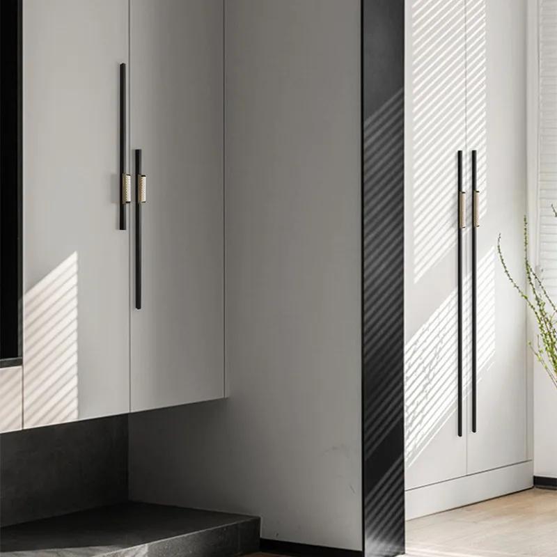Schwarz und Gold Kreativ Nordisch Kleiderschrank Türgriff Schublade Schrank Weinschrank Möbelbeschläge Türgriff