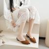 Plus Size Fashion Baotou Slippers Autumn New Pointed Toe Shallow Mouth Soft Sole Non-slip Kitten Heels