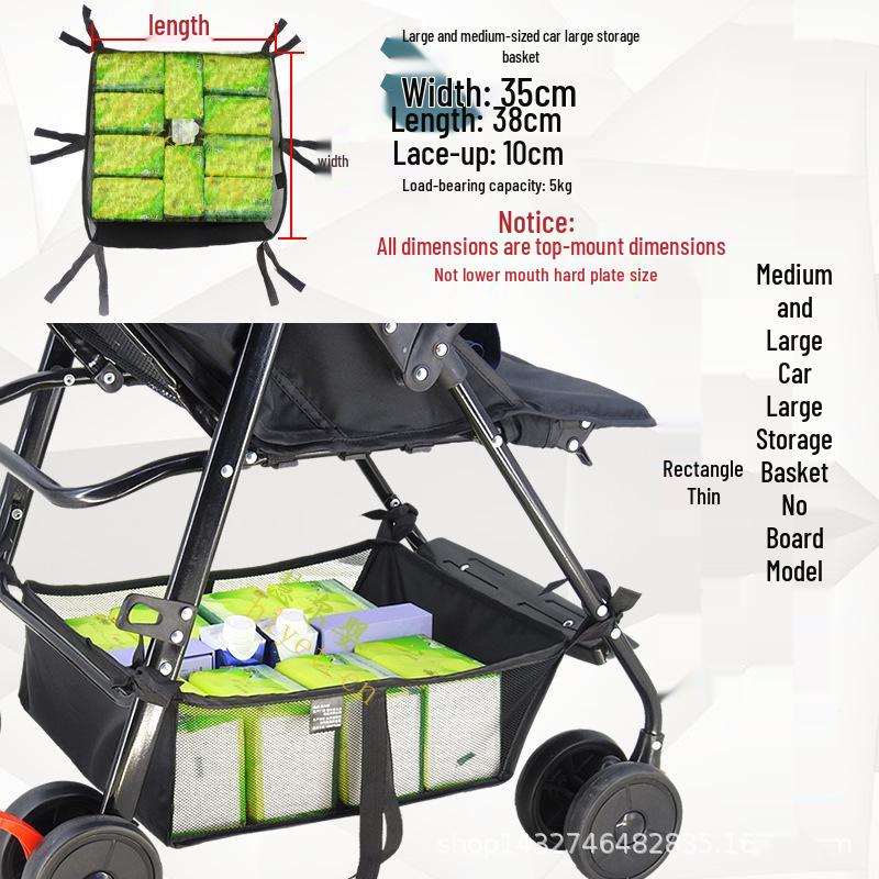 Universal Stroller Storage Basket for Umbrella Strollers and Pushchairs