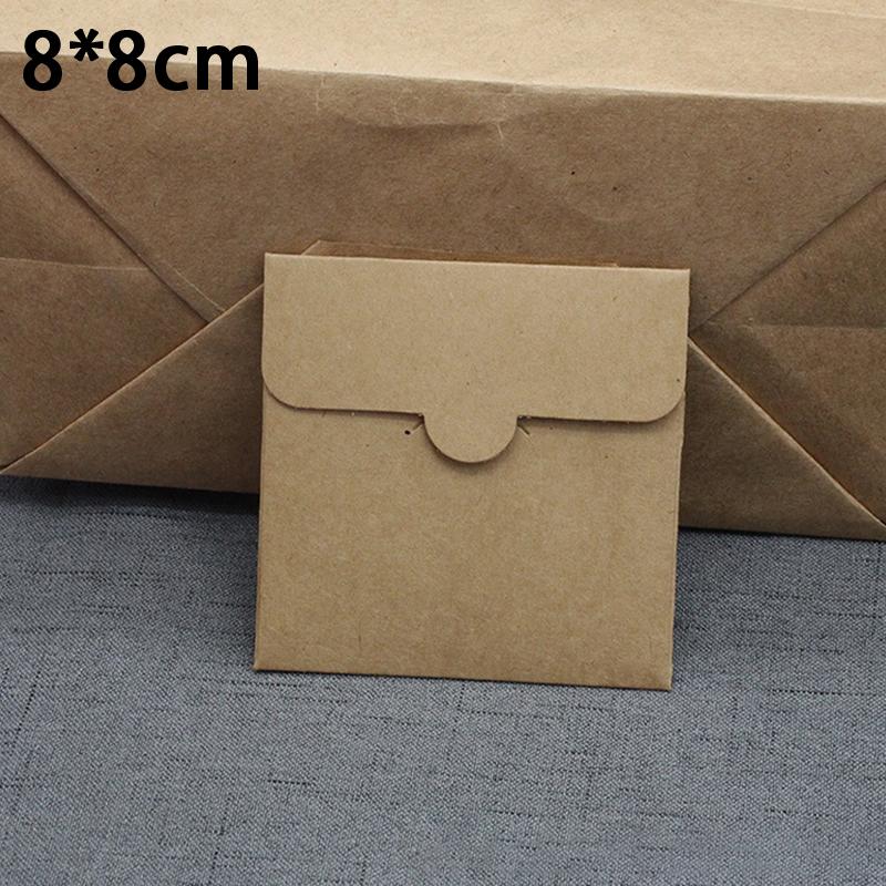 New New Thickened Square Kraft Paper Bags Card Packaging Bags Eco-Friendly Kraft Paper Envelopes