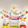 3 Colorful Cake-Shaped Balloons for Indoor/Outdoor Birthday Party Decorations Birthday Balloons Party Decorative Balloons