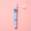 10 Colors Ballpoint Pen Cute Cartoon Dinosaur Color Retractable Pen Multicolor in 1