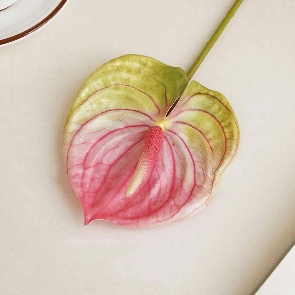 

Ресторан Сад Свадебный Элегантный Real Touch Антуриум Искусственные цветы Искусственные Каллы Шелковые растения