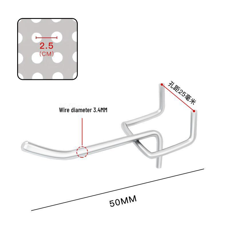 

Металлический однорядный треугольный крючок для полки для оборудования и дисплея телефона