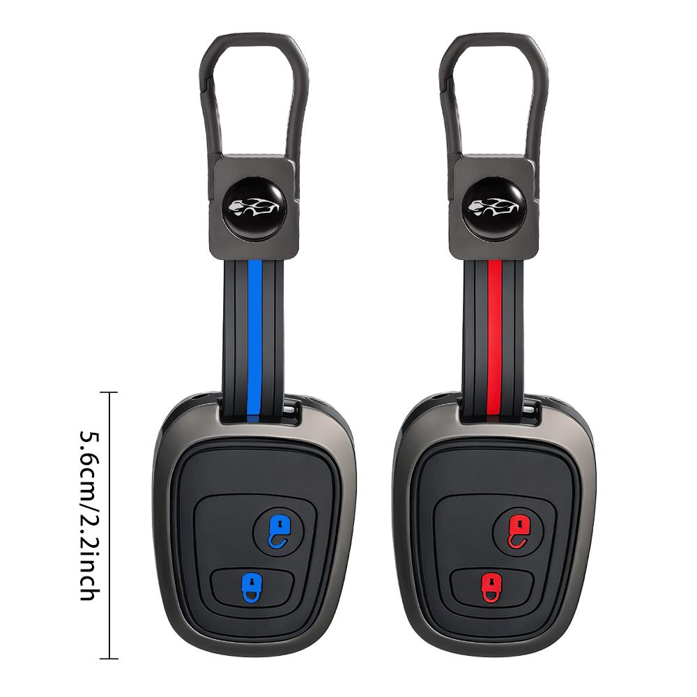 Zinc Alloy Silicone Remote Key Cover Case FOR Citroen C1 C2 C3 C4 Xsara Picasso Peugeot 107 206 207 306 307 407 Toyota Aygo