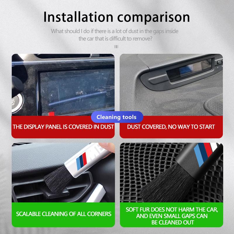 JYPK6 Car Outlet Cleaning Air-Conditioner Tool Multifunct Dust Brush For BMW M F10 F20 F30 F40 F15 F25 F26 F31 F49 E62 E83 E84