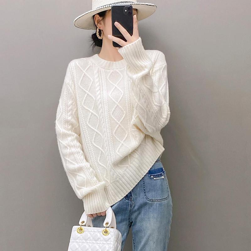 Qinghe 100% Pure Cashmere Women's Sweater - Ultra Soft Luxury Winter Pullover