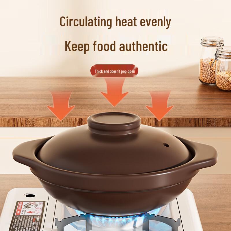 Hesdick Hochtemperatur-Ton-Kasserolentopf