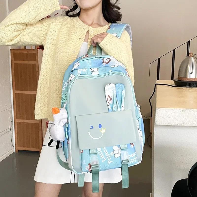 Children Shoulder Bag Foreign Cartoon Korean Version Trend Student Schoolbags Large Capacity High Value Travel Bag