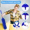 5-in-1 Cleaning Dusting Kit, Dusting Tool with Telescopic Rod, Extendable Up To 100 Inches, Microfiber Duster, Cleaning Duster