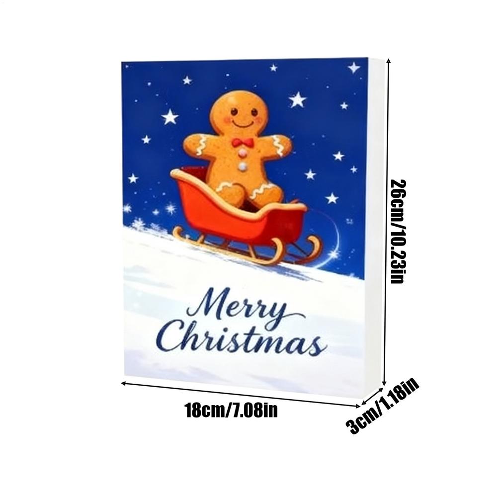 

Christmas Gingerbread Man Ornament Countdown 2D Flat 24 Day Ornament Gingerbread Man Countdown Calendars for Holiday Classroom L