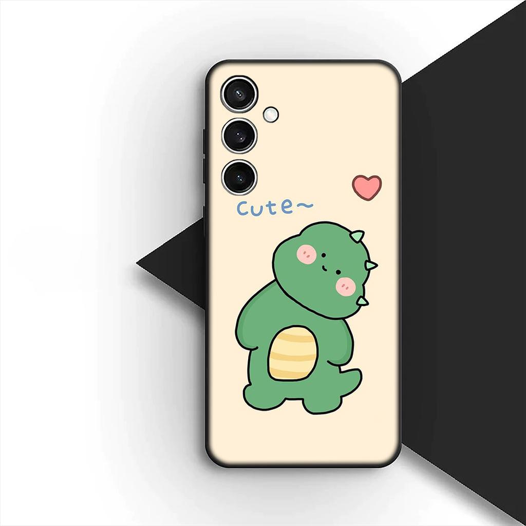 Protective Cover for Samsung Galaxy S24 S25 S23 FE Ultra Plus S7 Edge S25+ S23+ A56 5G Casing Phone Case Anime DinosaurS