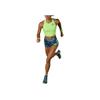 Adidas Front Logo Tight Fitting Short Sleeve Sports Jersey Women's Light Green IT5774