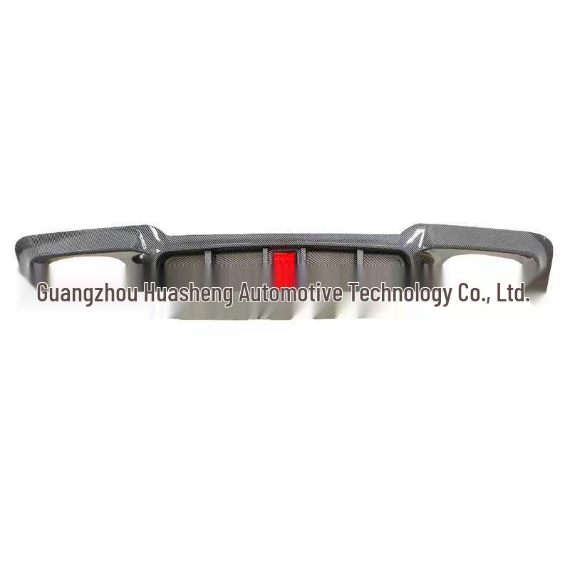 BMW 5 Series Carbon Fiber Rear Lip, M5 Style, Compatible with Lights On 530li.
