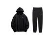 Li Ning Logo Print Loose Pullover Hooded Fleece Thickened Sweatshirt And Pants Casual Sports Suit Unisex Sweatshirt and Pants AKLTC87-1+-YWDT409-1