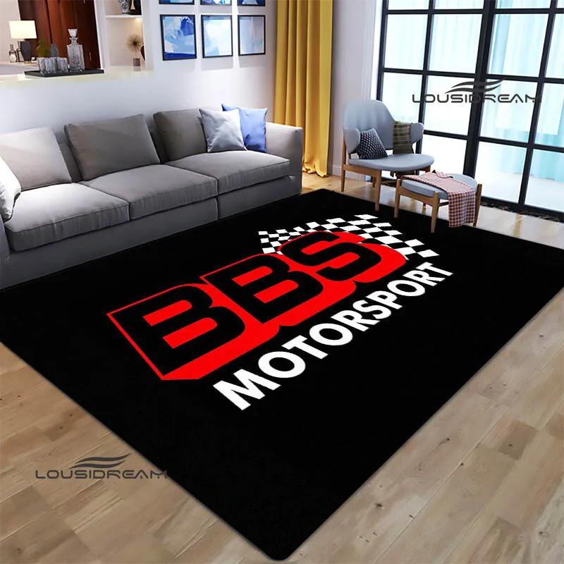 3D BBS racer Retro printed carpet Non-slip carpet bedroom decoration living room decoration washroom floor mat birthday gift