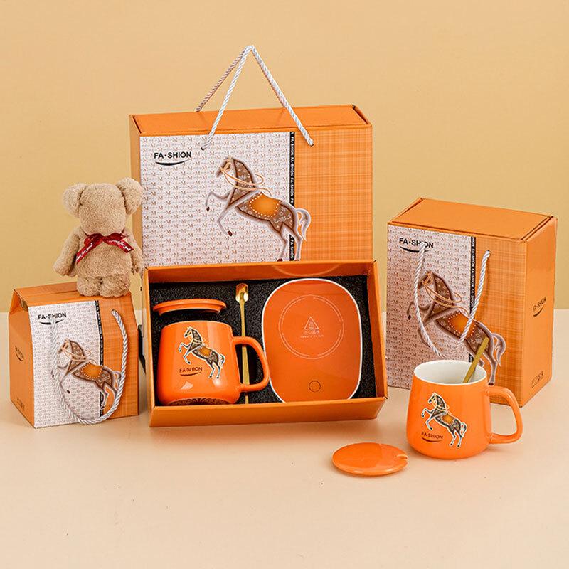 Tuoqiao Cartoon Little Bear Thermostatic Mug Set