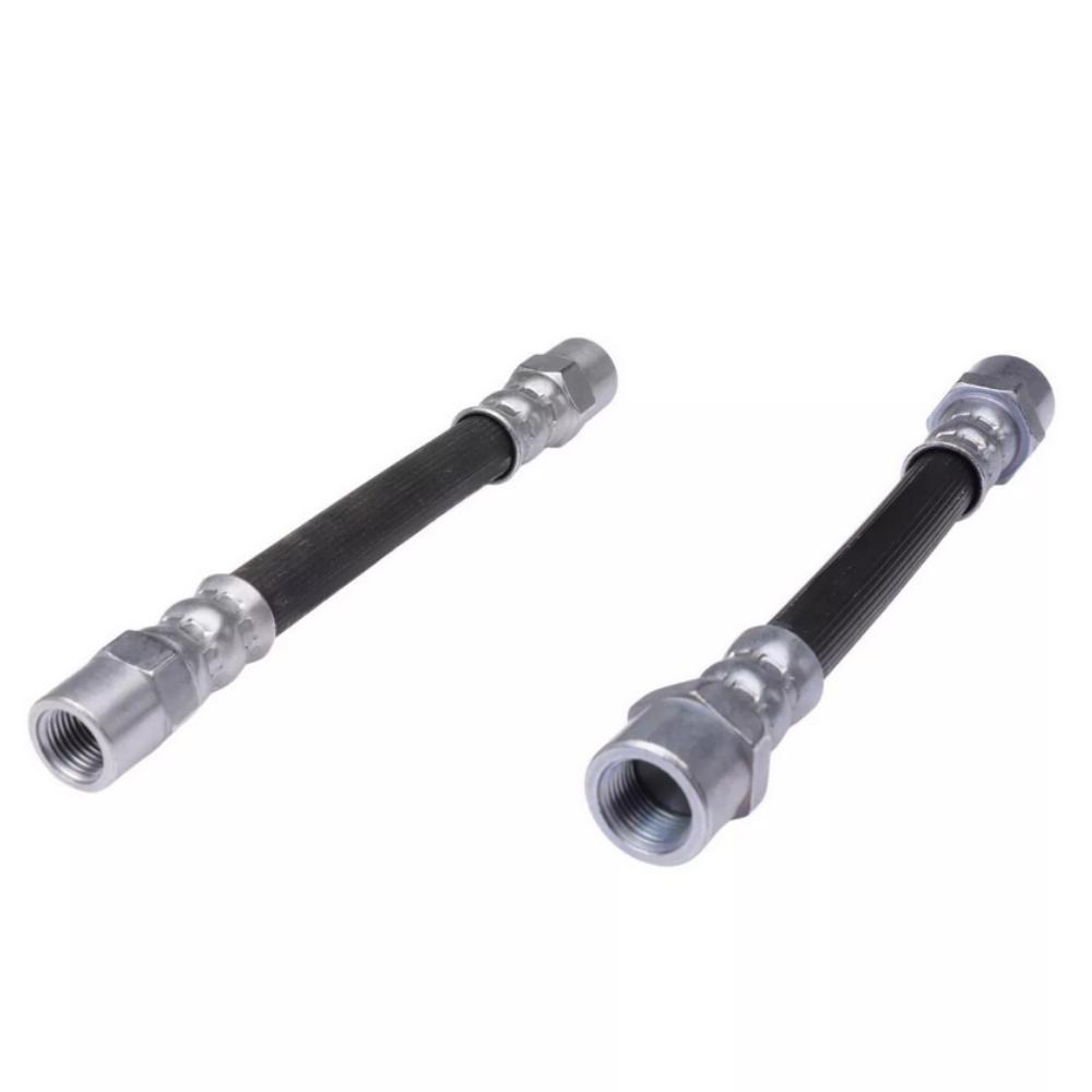 2Pcs Rear Brake Line Hydro Boost Hose Under Hood 34321162612 For BMW 525i 528i