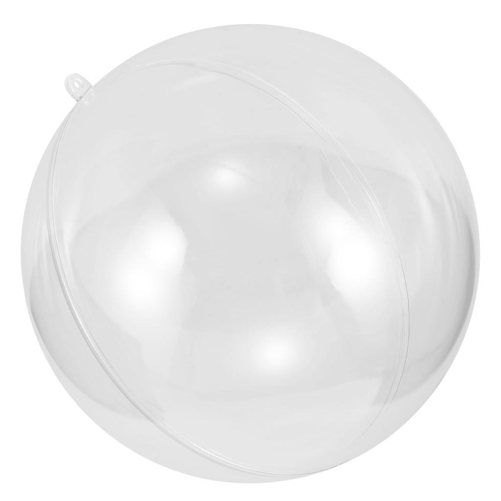 NUOLUX Plastic Christmas Ornament, Clear Ball, 15cm Hollow, Fillable Sphere, for DIY Decorations, Home, Weddings, Parties, and More