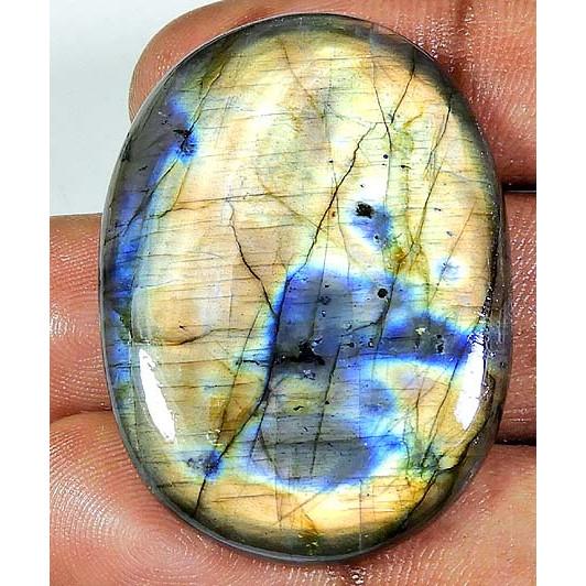 

Natural Labradorite Purple Multi Oval Cabochon Loose Gemstone 29X40X07 MM PP-1308