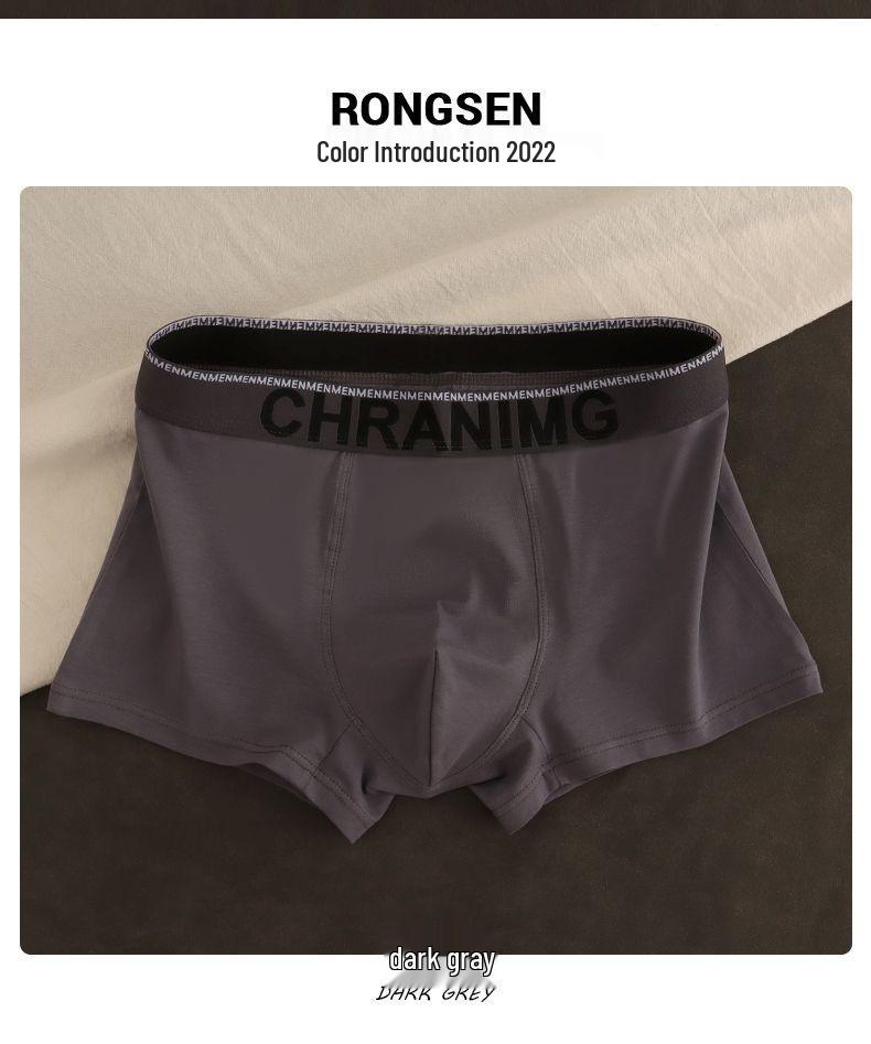 

Трендовые мужские летние дышащие антибактериальные трусы-боксеры - Мягкие, приятные к коже, влагоотводящие, удобная посадка L 110-135 lbs темно-серого