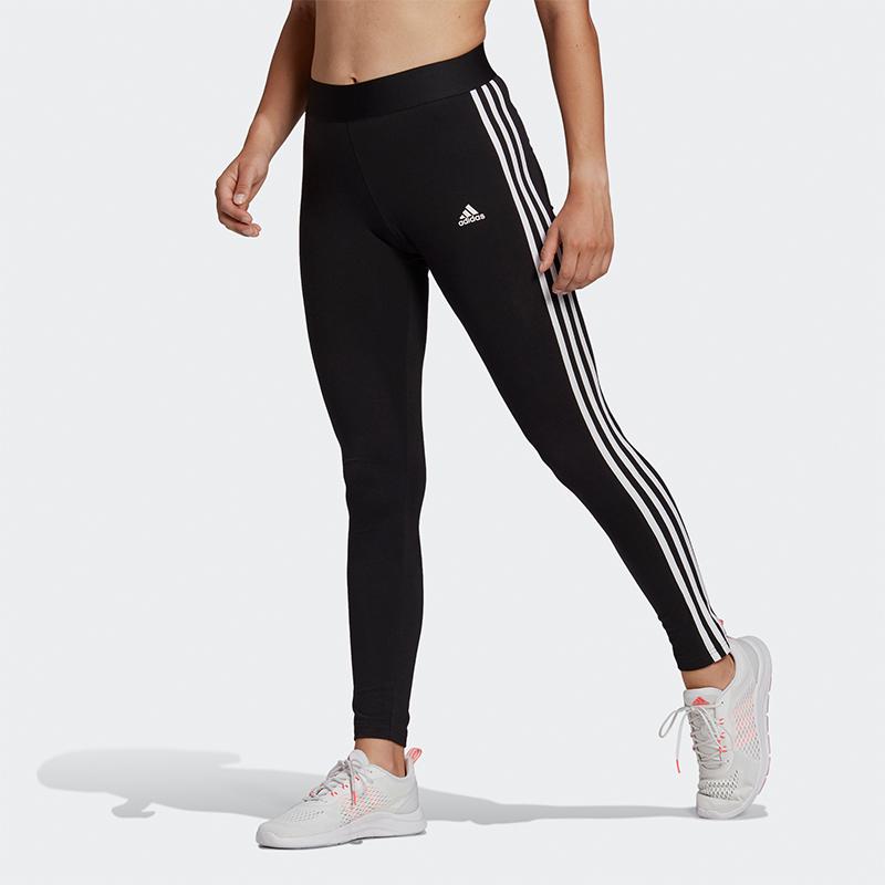 adidas Womens Loungewear Essentials 3-Stripes Leggings Black/White Women Streetwear GL0723